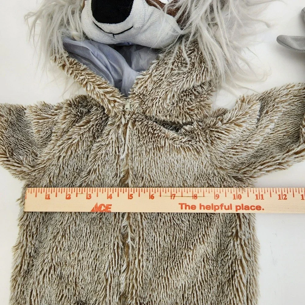 Princess Paradise Sloth Costume Baby 6–12 Months Gray Furry One Piece
